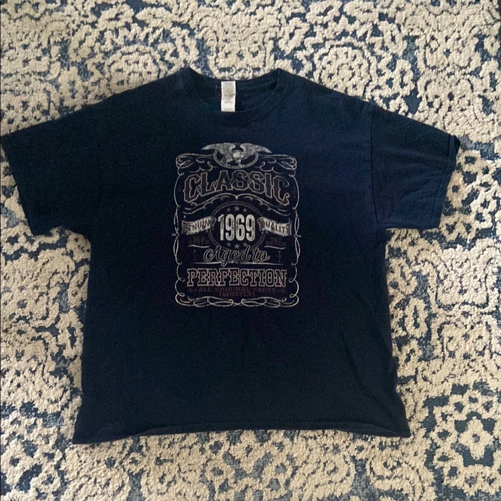Navy Graphic T-Shirt with Classic 1969 Design
